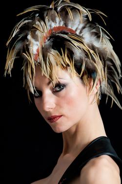 Coq flammé - 10-15 cm - naturel